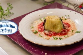 ricetta mozzarella fior di latte Pettinicchio, tortino di melanzane