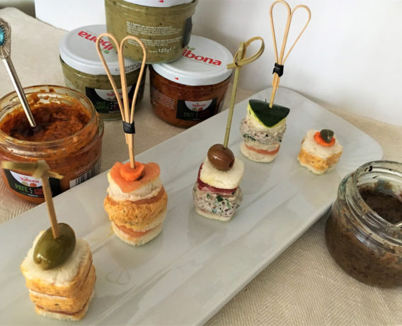 ricetta patè Valbona, canapé fantasia della scuola di cucina Atelier dei Sapori di Milano, ricetta di marca su Frigo Magazine