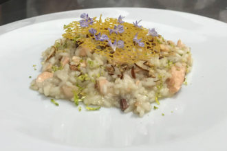 ricetta riso La Pila, risotto con trota, scuola di cucina Noi Chef di Latina, iniziativa #alezionediriso