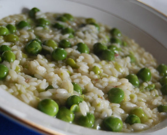 risi e bisi, ricetta della scuola di cucina Peccati di Gola di Treviso, ricetta tradizione Veneto