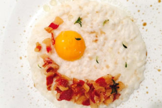 ricetta La Pila, carnaroli carbonara, ricetta Accademia Italiana Chef, iniziativa #alezionedirisoclassico