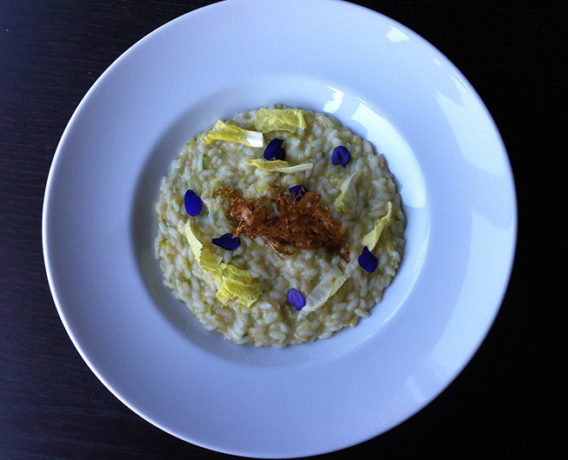 ricetta La Pila, risotto con alghe, scuola di cucina Cucina Nova di Milano, iniziativa #alezionedirisoclassico